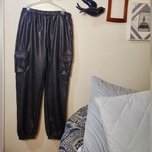 Black Pleather Pants